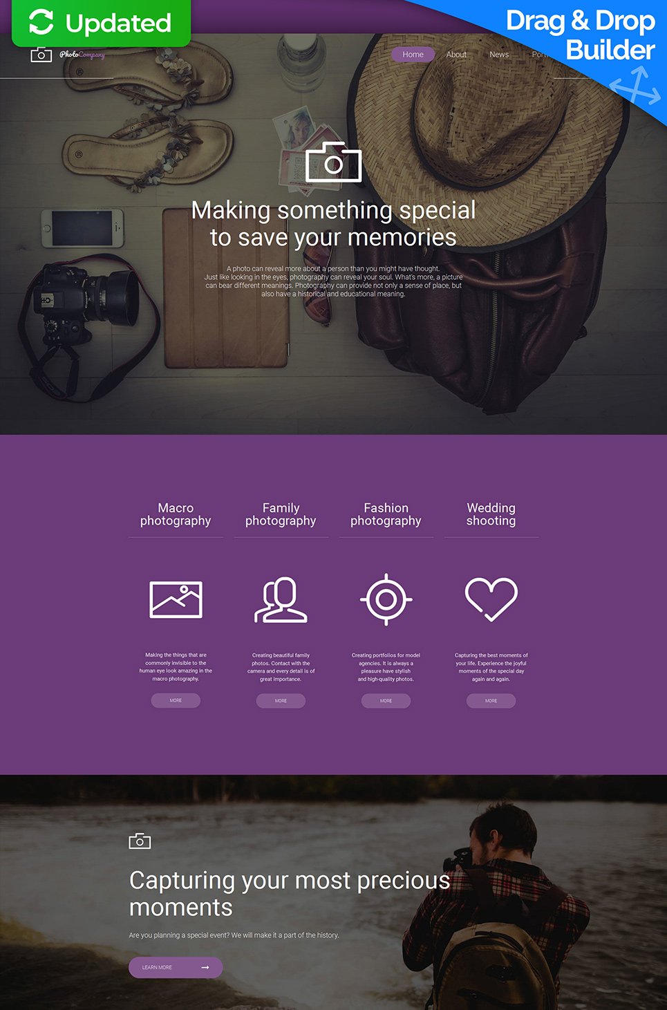 Photographer Portfolio Responsive Photo Gallery Template New Screenshots BIG