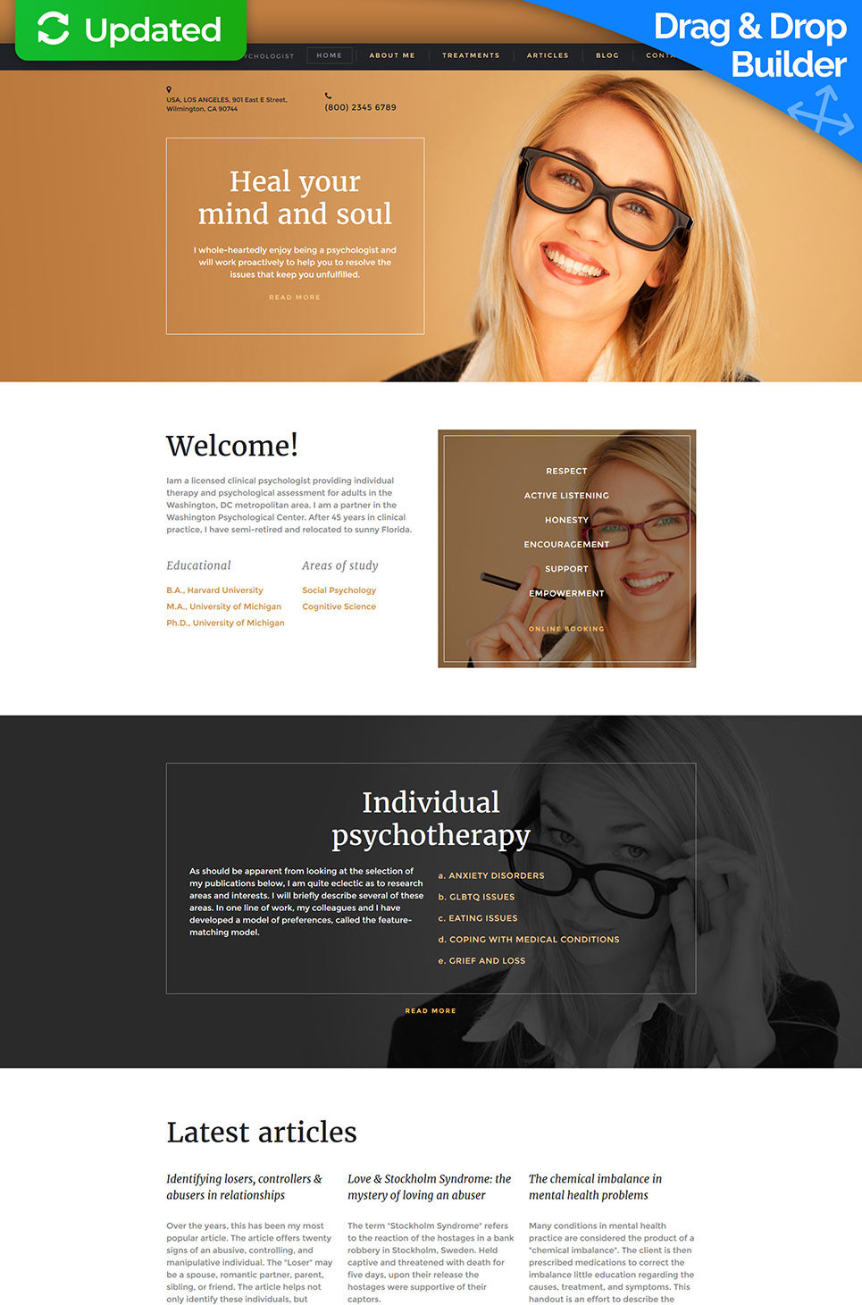 Psychologist Responsive Moto CMS 3 Template New Screenshots BIG