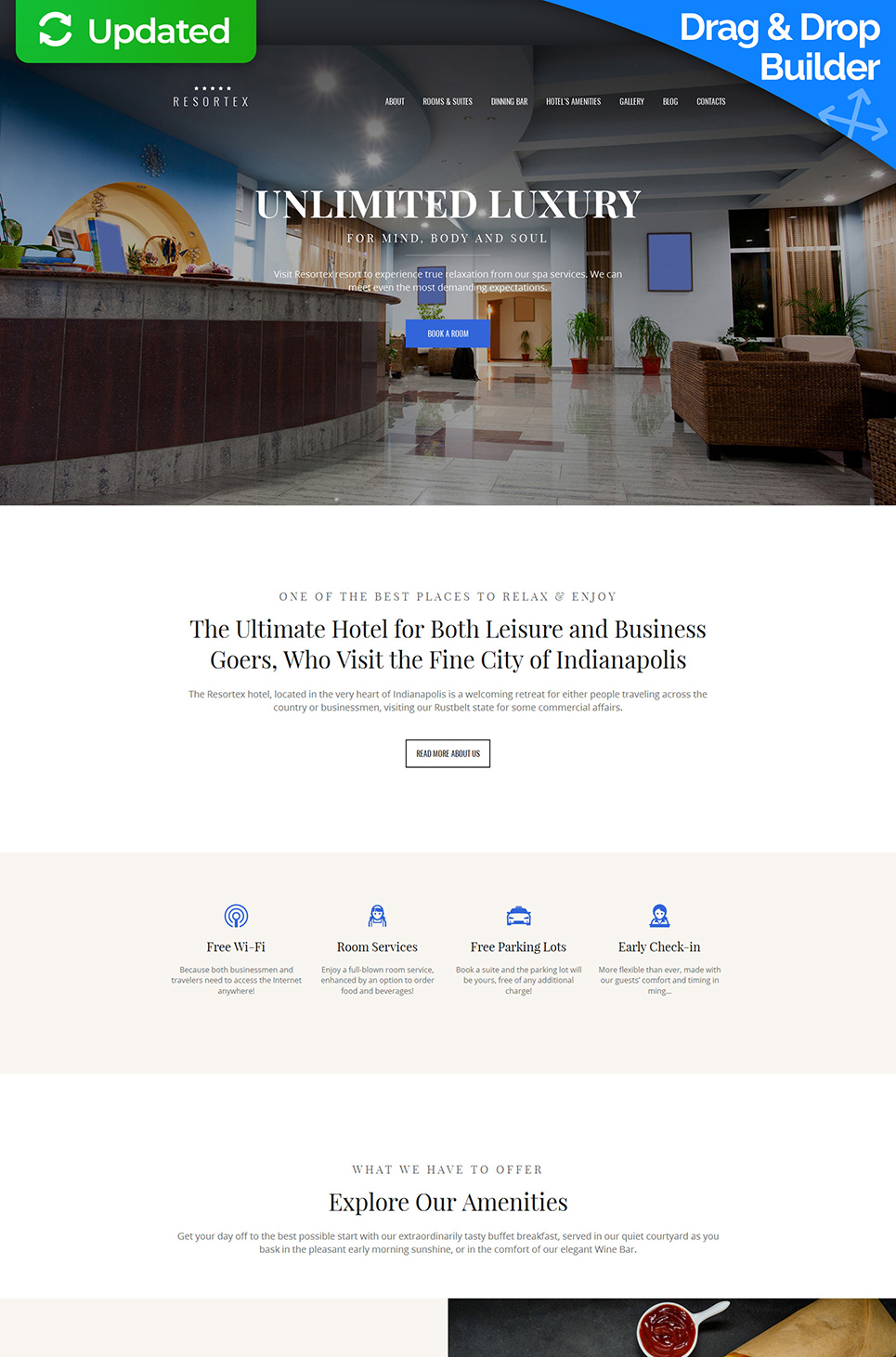 Resortex - Hotels Premium Moto CMS 3 Template New Screenshots BIG