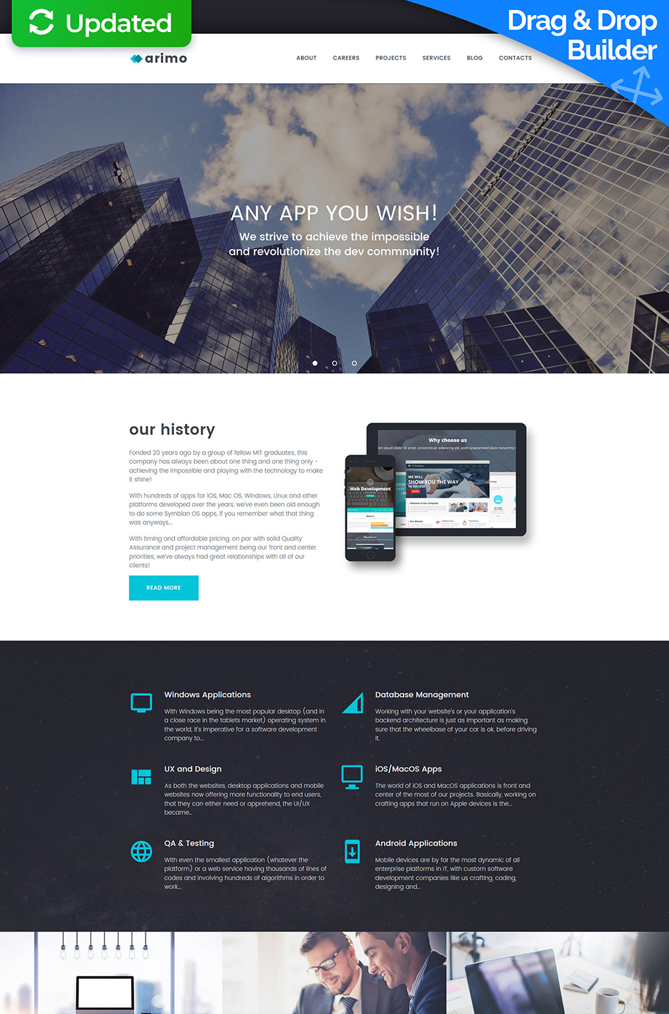 Software Company Responsive Moto CMS 3 Template New Screenshots BIG