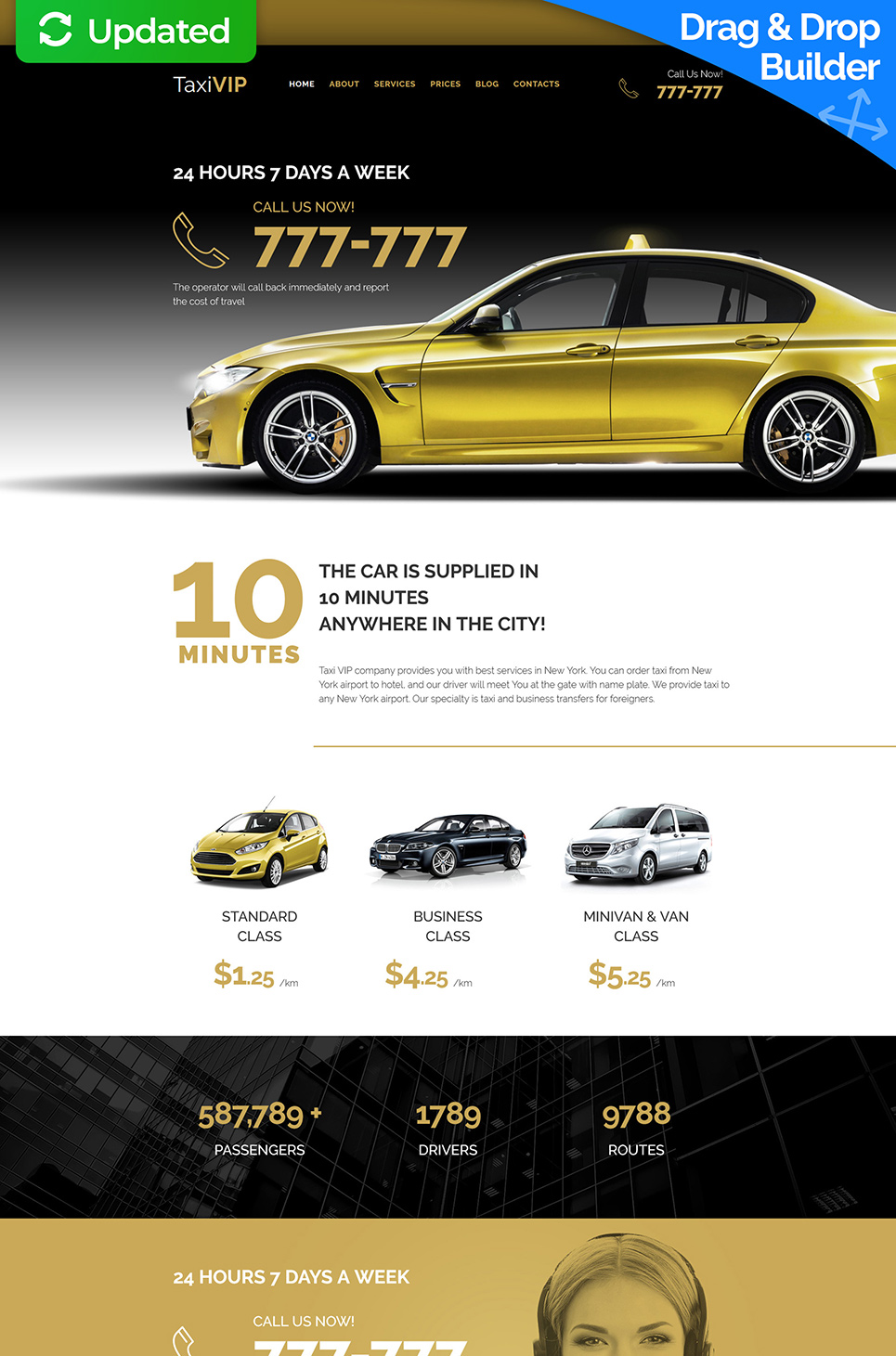 Taxi Responsive Moto CMS 3 Template New Screenshots BIG