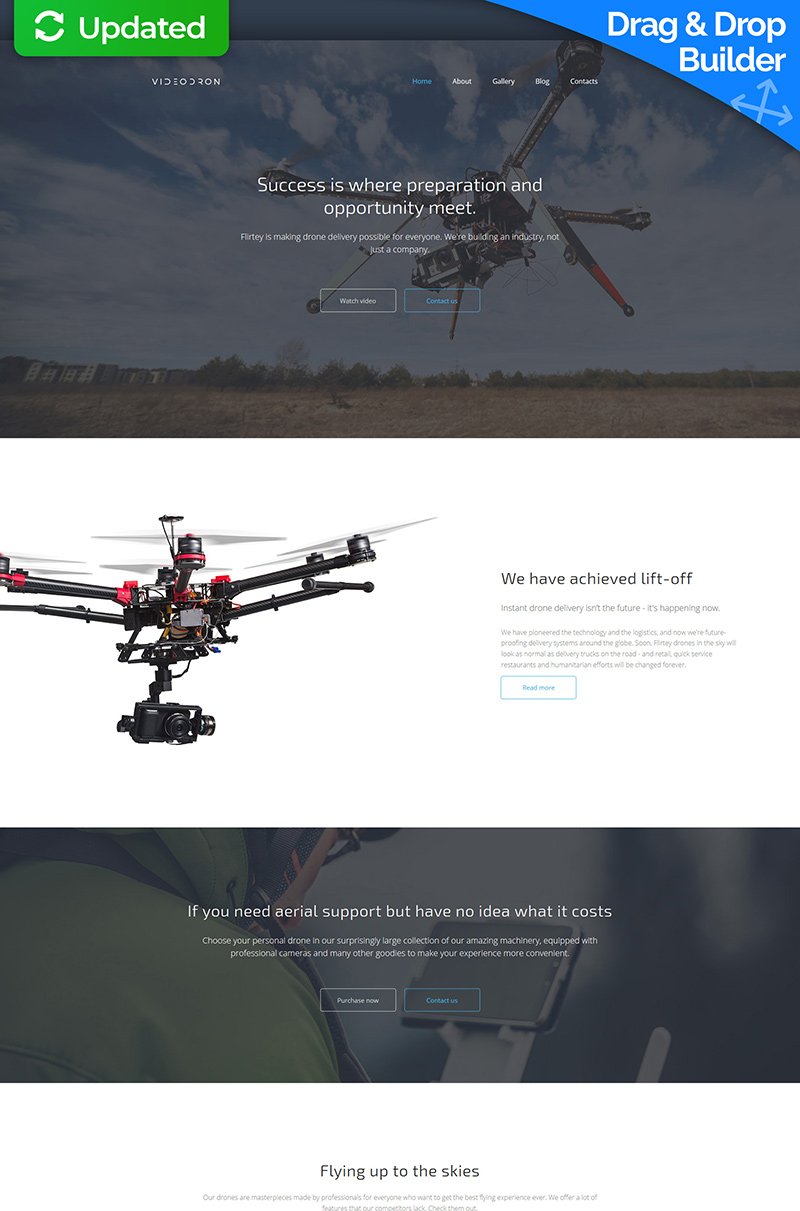 "Videodron - Premium" modèle Moto CMS 3 adaptatif #59456
