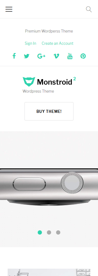 Kit Graphique #59560 Monstroid Lite WordPress Themes - Smartphone Layout 2