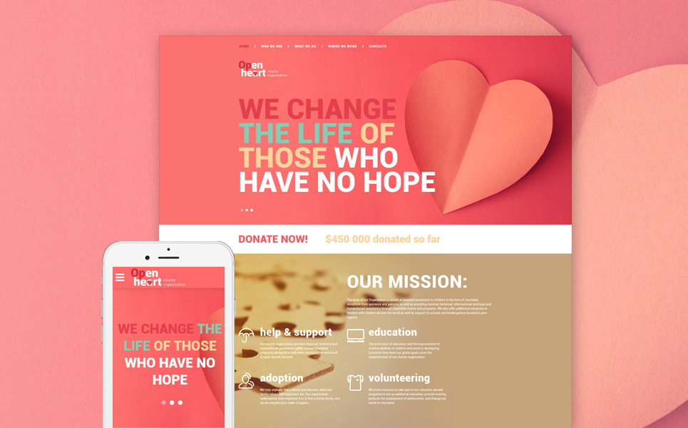 Charity Responsive Website Template New Screenshots BIG