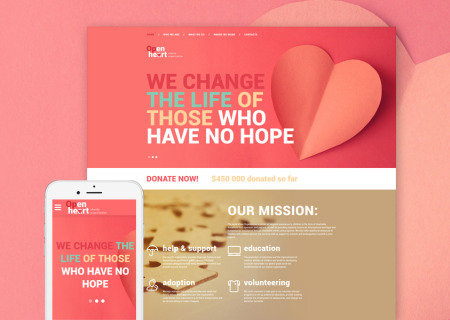 charity organization site template