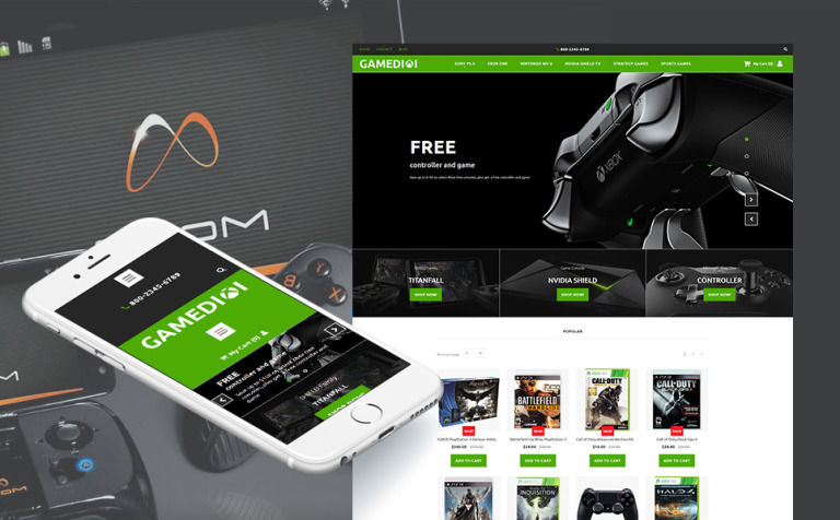 Game Portal Responsive MotoCMS Ecommerce Theme Big Screenshot Game Portal Responsive MotoCMS Ecommerce Template New Screenshots BIG