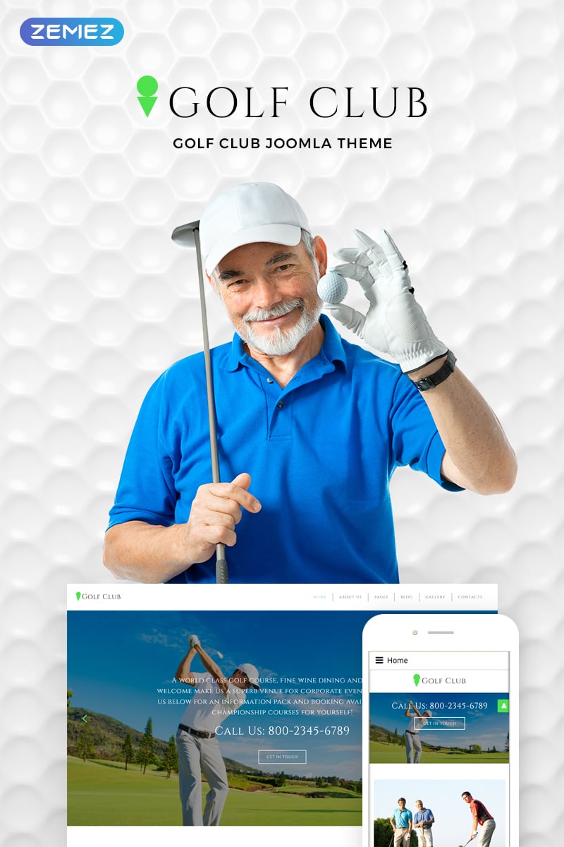  Golf Club - Golf & Sport Joomla Template