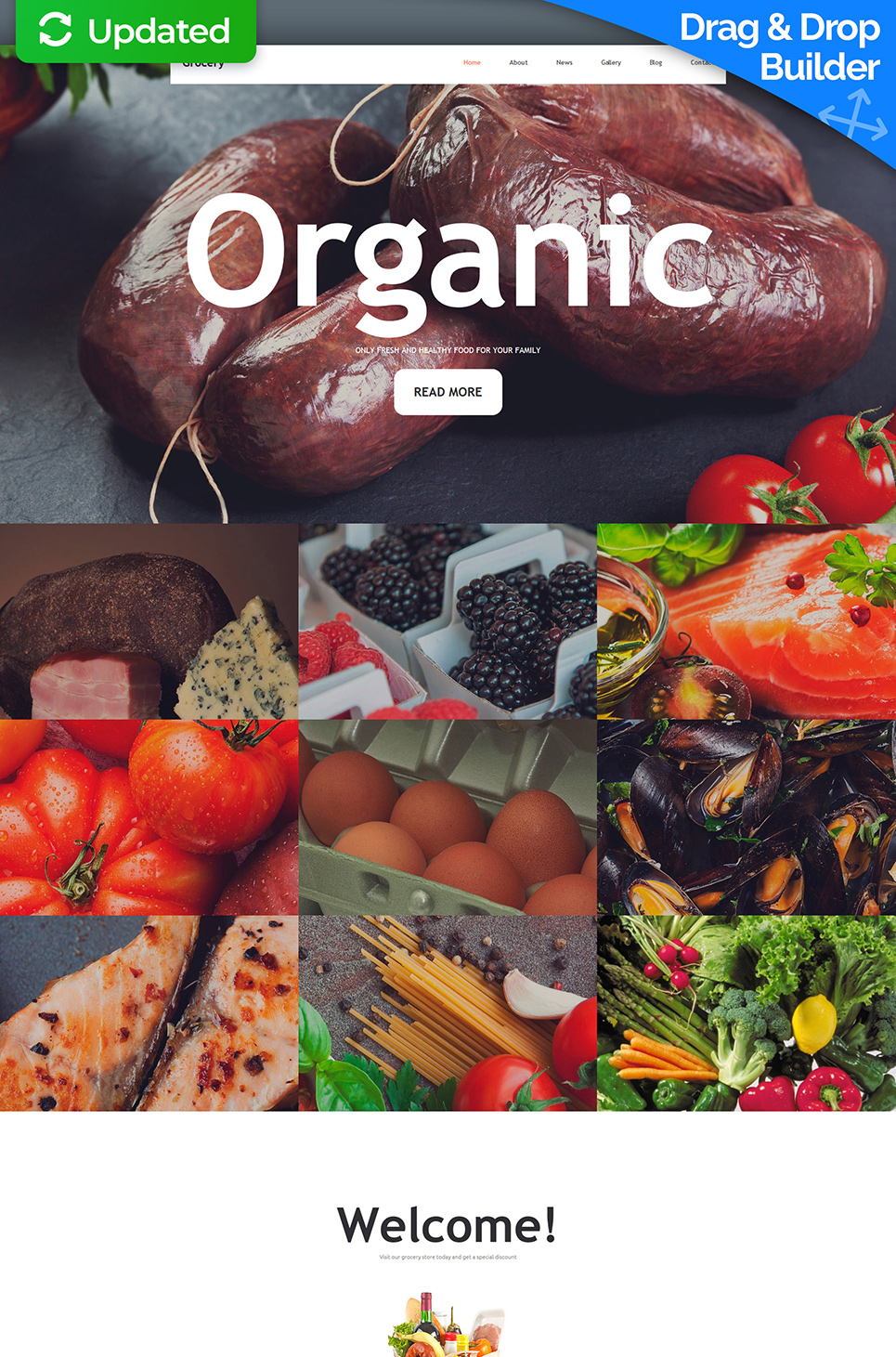 Grocery Store Responsive Moto CMS 3 Template New Screenshots BIG