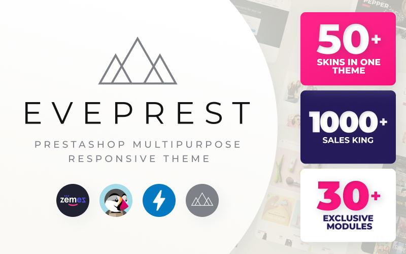 Modello PrestaShop Responsive #59555 "Eveprest - Multifunzione"