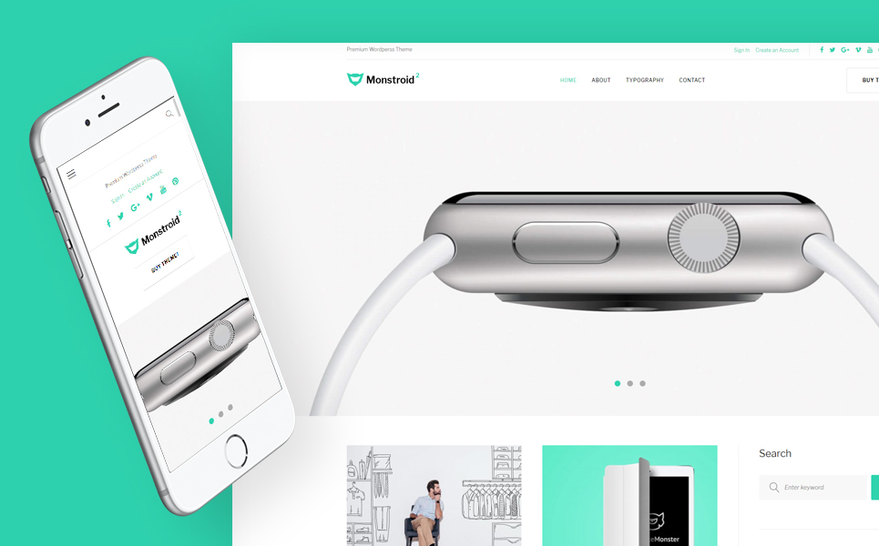 Monstroid 2 Lite - free WordPress theme WordPress Theme New Screenshots BIG