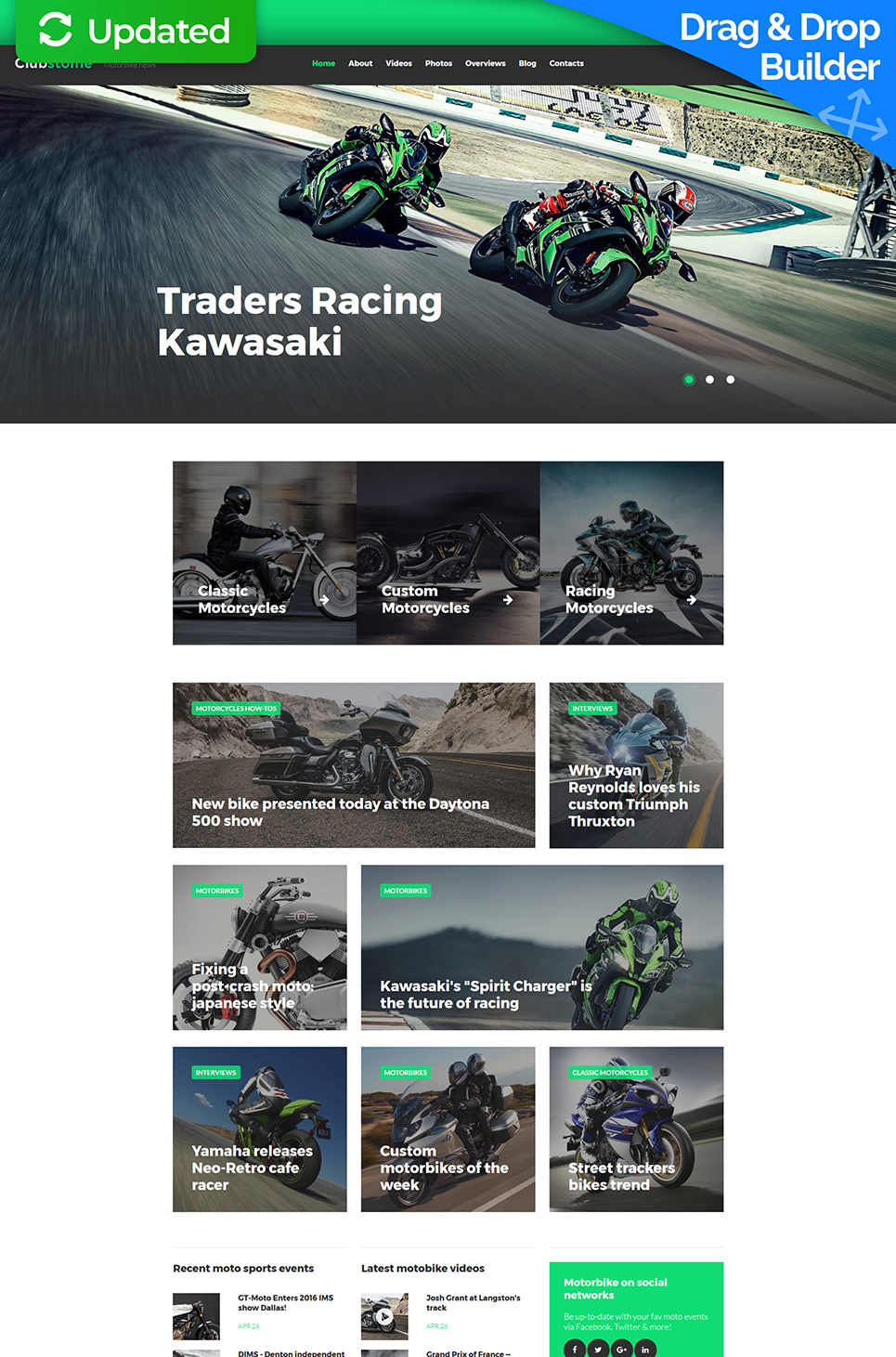 Motor Sports Responsive Moto CMS 3 Template New Screenshots BIG