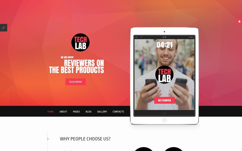 TechLab - Electronics Review Joomla Template