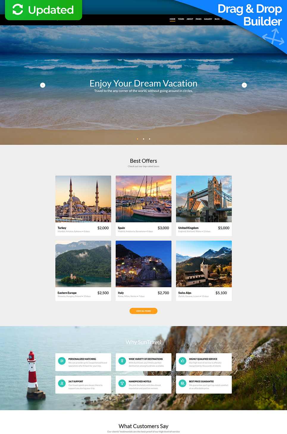 Travel Agency Responsive Moto CMS 3 Template New Screenshots BIG