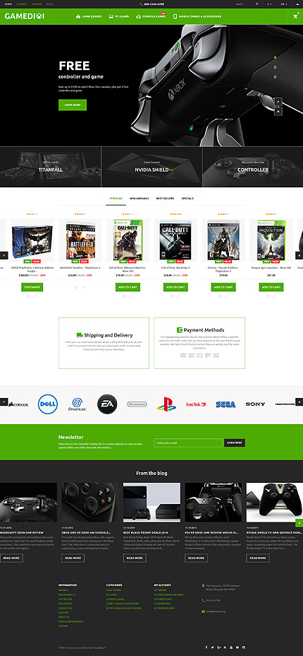 game shop website