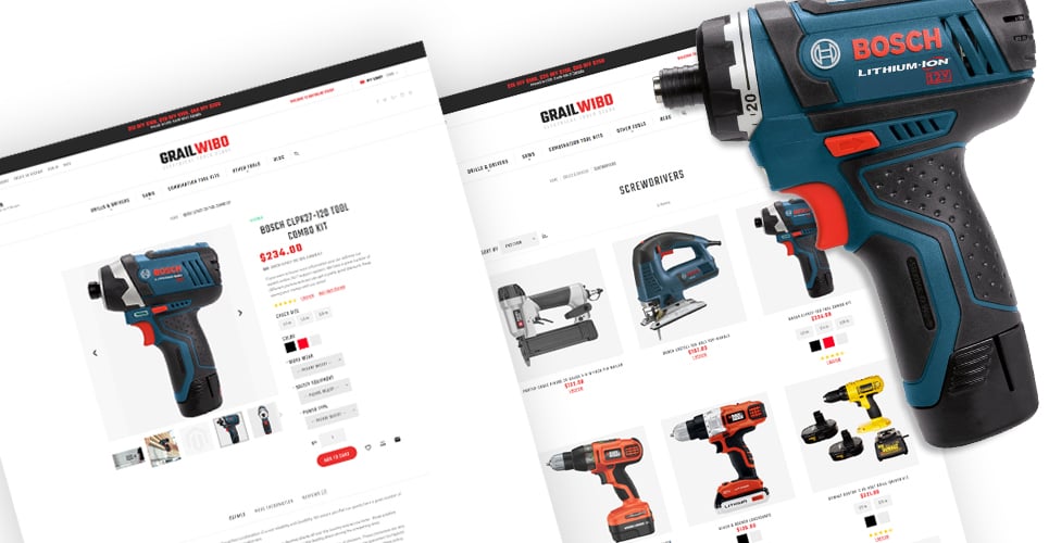  GrailWibo - Electrical Tools Store Magento 2 Theme