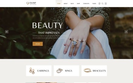 Olimp - Luxury Jewelry Online Store Multipage HTML Website Template