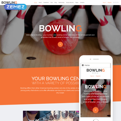 bowling templates templatemonster