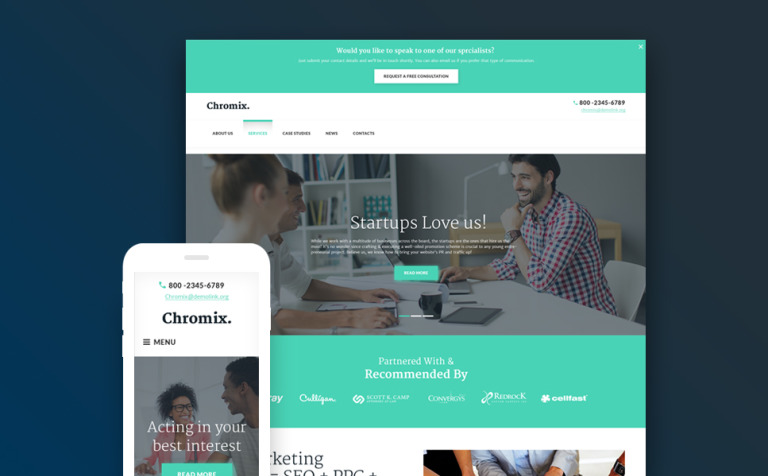 Chromix Parallax WordPress Theme Big Screenshot Chromix WordPress Theme New Screenshots BIG