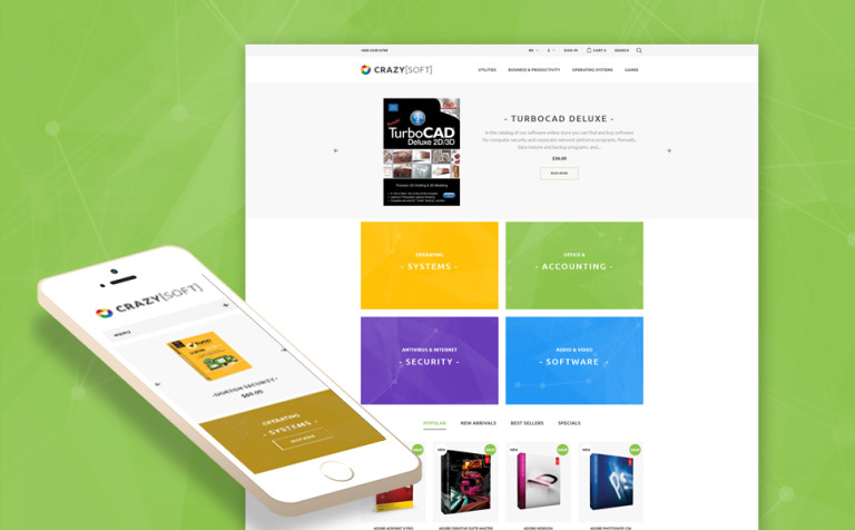 Crazy Soft Responsive PrestaShop Theme Big Screenshot Crazy Soft PrestaShop Theme New Screenshots BIG