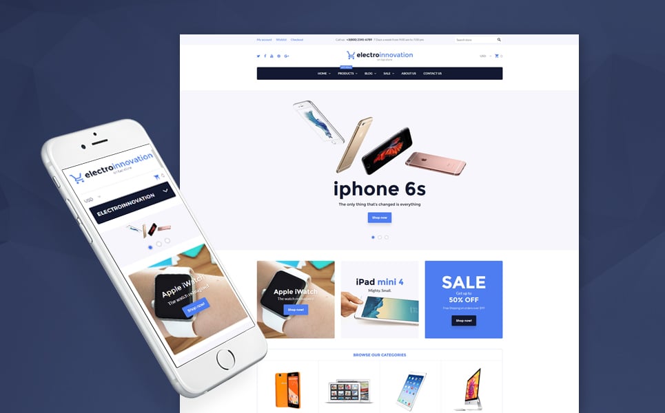 Electro Innovation Shopify Theme New Screenshots BIG