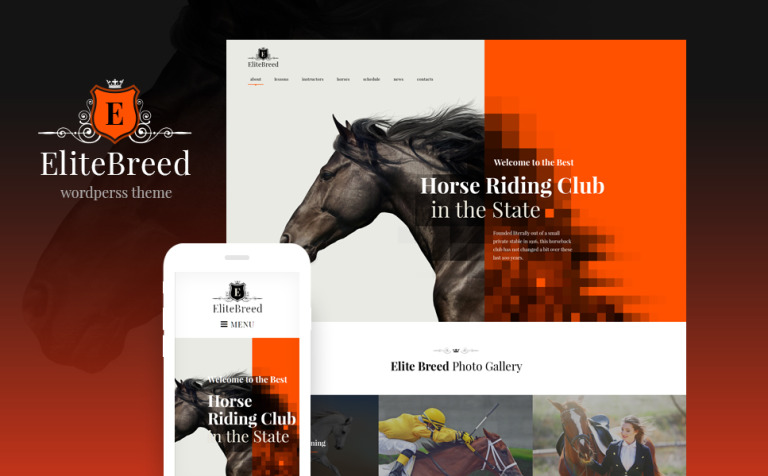 Elite Breed - Equestrian & Horse Riding Club WPML ready WordPress Template Big Screenshot Elite Breed - Equestrian & Horse Riding Club WordPress Theme New Screenshots BIG