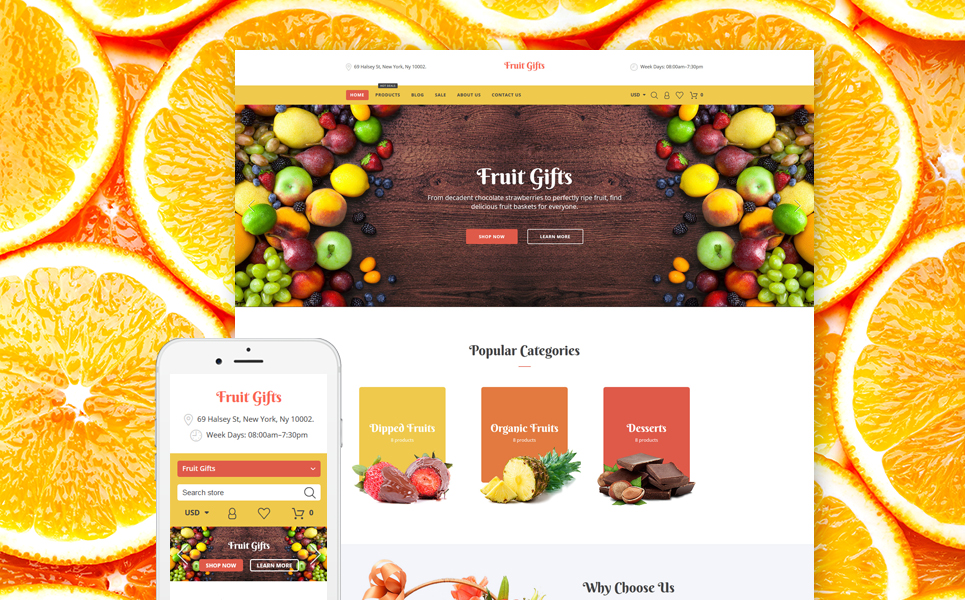 Fruit Gifts Shopify Theme New Screenshots BIG