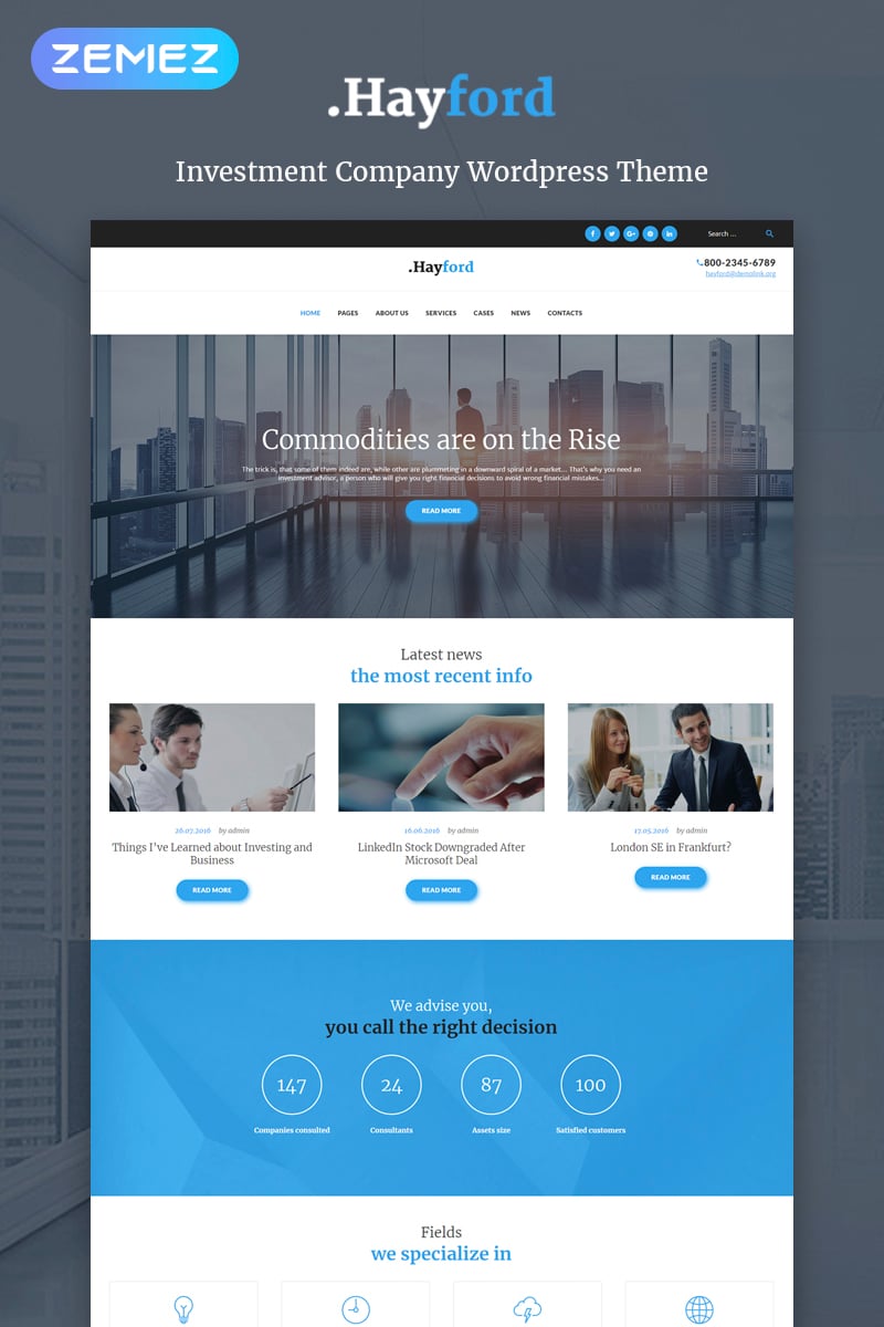 Hayford - Investment Consulting Services Responsive №60053