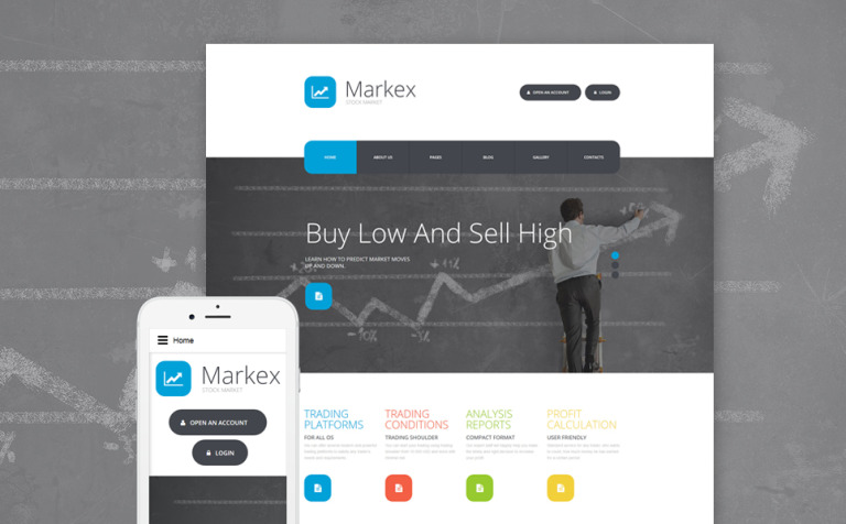 Markex Parallax Joomla Template Big Screenshot Markex Joomla Template New Screenshots BIG