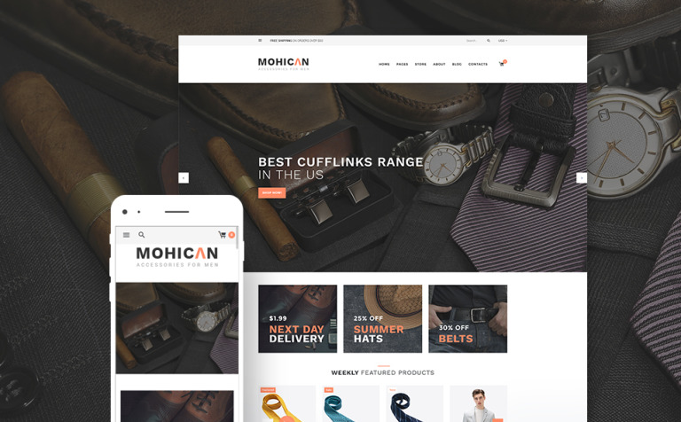 Mohican - Fashion Accessories Responsive WooCommerce Theme Big Screenshot Mohican - Fashion Accessories WooCommerce Theme New Screenshots BIG