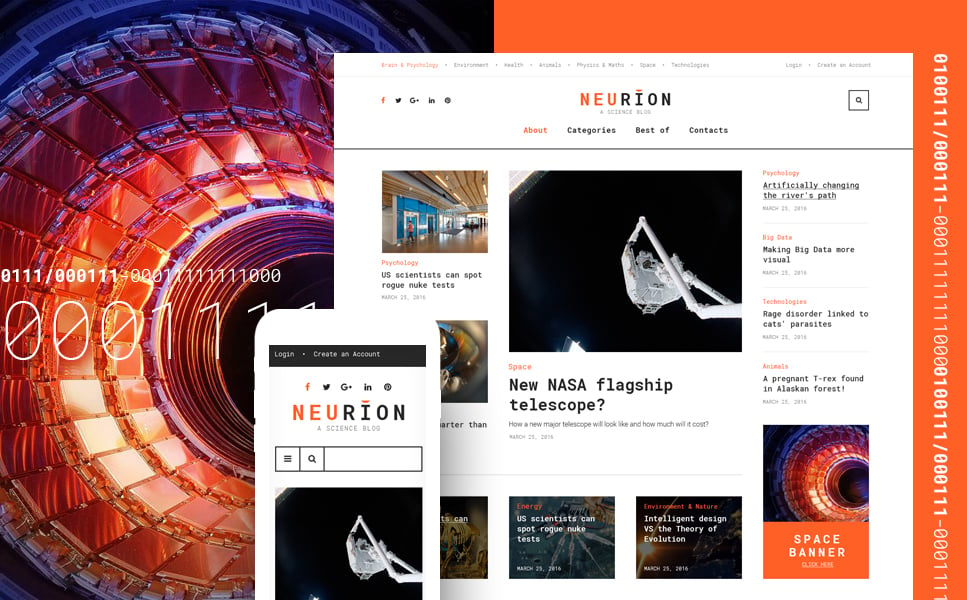 Neurion Website Template New Screenshots BIG