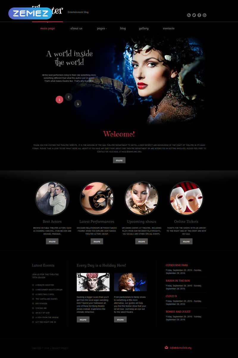 Responsive Theater Performance Joomla #60082
