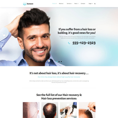 Hair Product Website Template