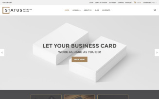 Status Business Cards VirtueMart Template