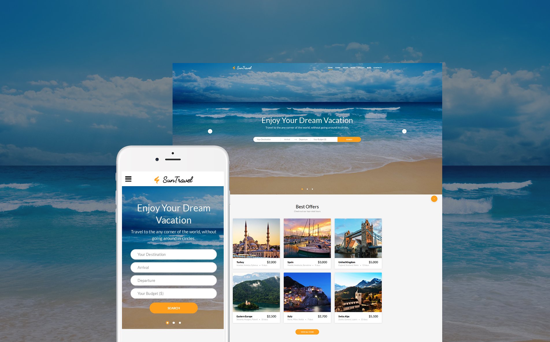  Travel Agency Online Web Template