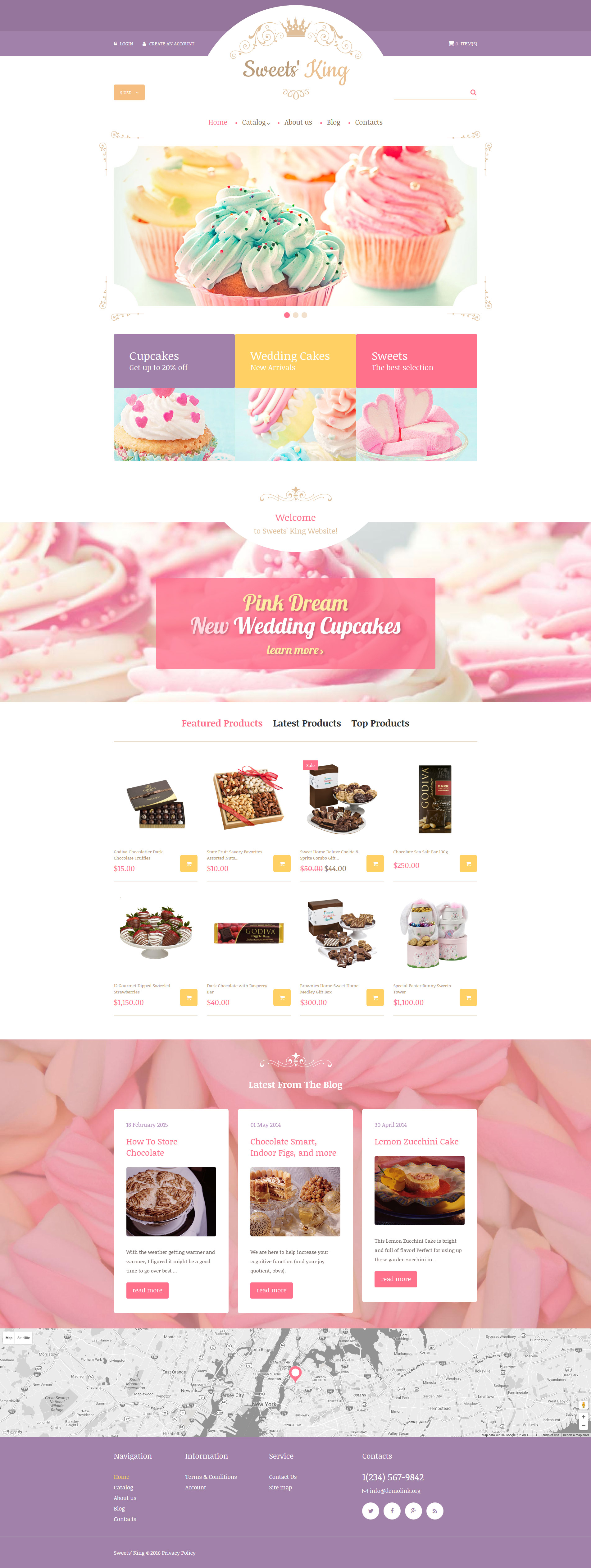 Tema VirtueMart #60042 per Un Sito di Negozio di Dolci