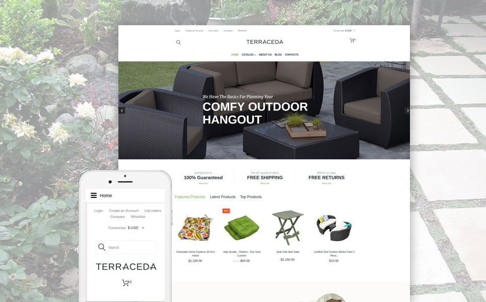 Terraceda VirtueMart Template New Screenshots BIG