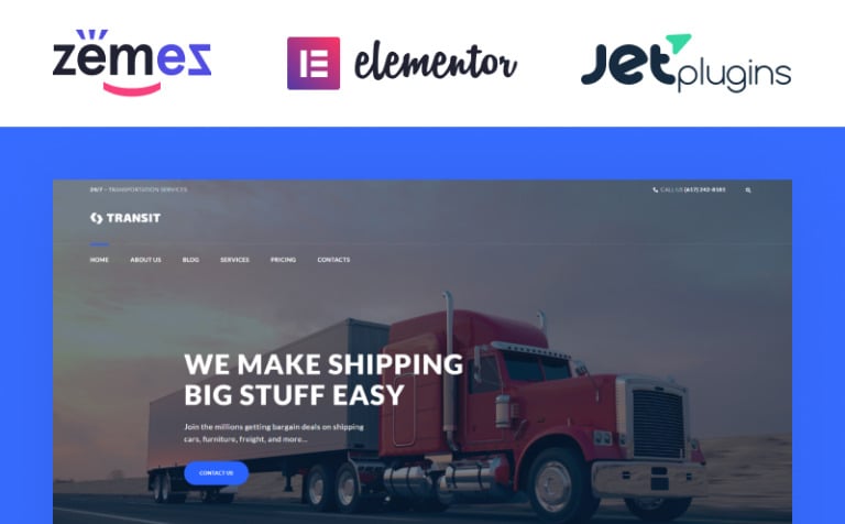 Transit - Logistics and Transportation Service WPML ready WordPress Template Big Screenshot Transit - Logistics and Transportation Service WordPress Theme New Screenshots BIG
