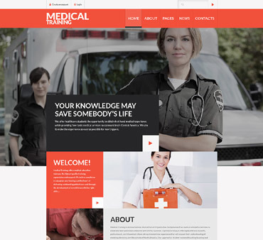Gebruik dit thema voor de medische opleiding, ambulance of 911 teams websites. Joomla 3 Template 60105