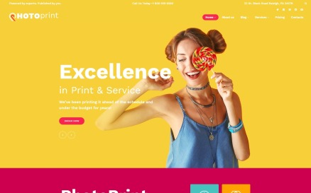 PhotoPrint - Print Shop Responsive WordPress Theme