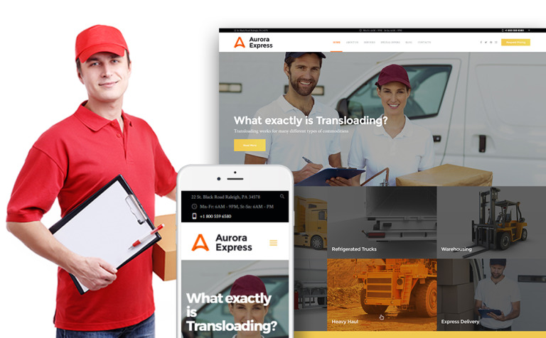 AuroraExpress - Transportation Company Responsive WPML ready WordPress Template Big Screenshot AuroraExpress - Transportation Company Responsive WordPress Theme New Screenshots BIG