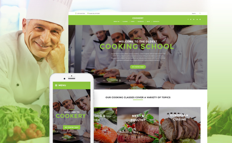 Cooking - Culinary School Responsive Responsive WordPress Theme Big Screenshot Cooking - Culinary School Responsive WordPress Theme New Screenshots BIG