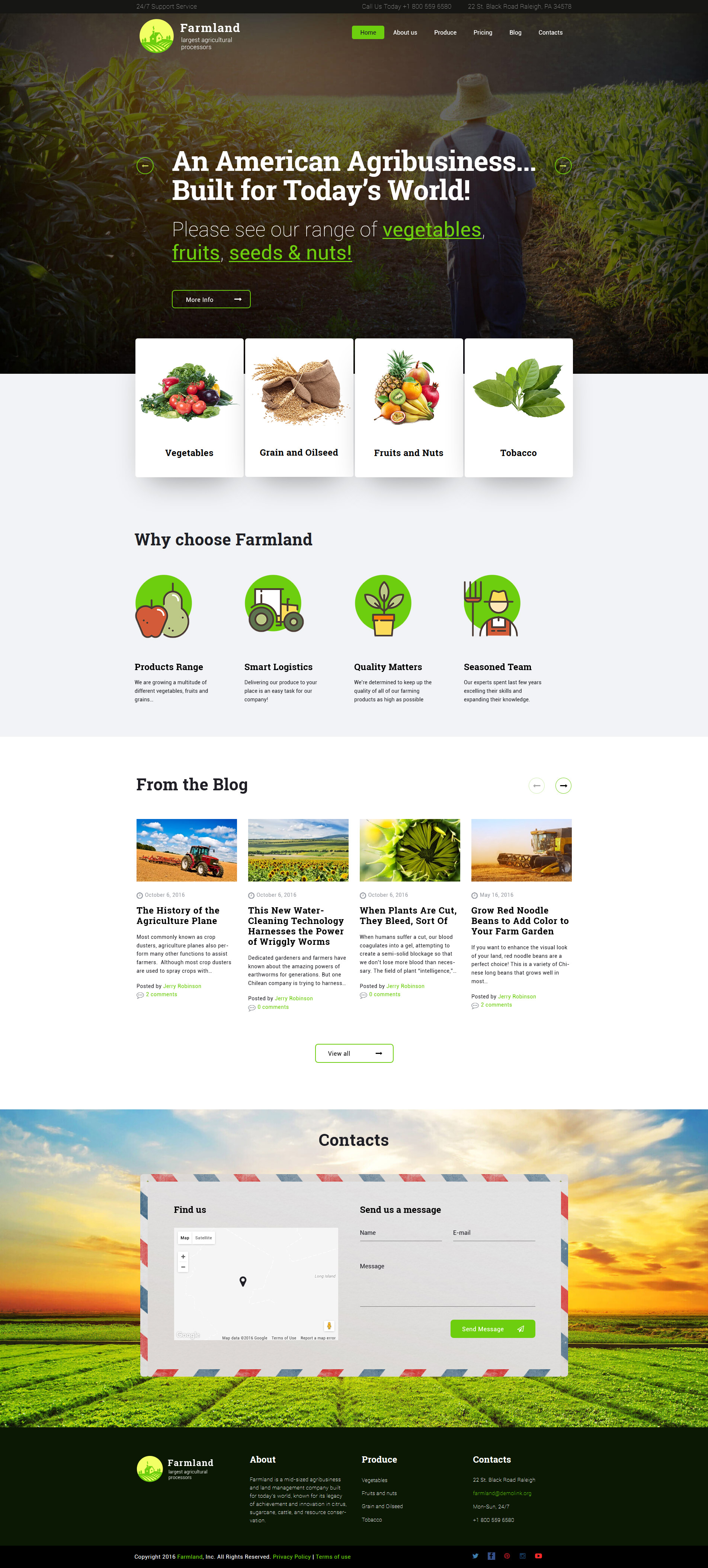Responsive Farmland - Agriculture & Farming Wordpress #60117 - Ekran resmi