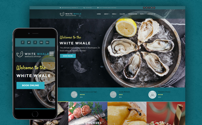White Whale - Seafood Restaurant Responsive WordPress Theme Big Screenshot White Whale - Seafood Restaurant WordPress Theme New Screenshots BIG