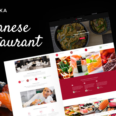Responsives WordPress Theme für Japanisches Restaurant 