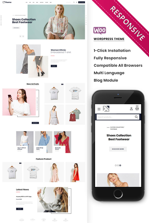 50+ Best Fashion & Clothing WooCommerce WordPress Themes 2019