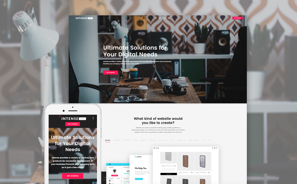 Business Responsive Landing Page Template New Screenshots BIG