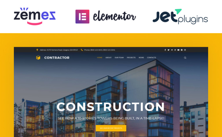 Contractor - Architecture & Construction Company Responsive WordPress Theme Big Screenshot Contractor - Architecture & Construction Company WordPress Theme New Screenshots BIG