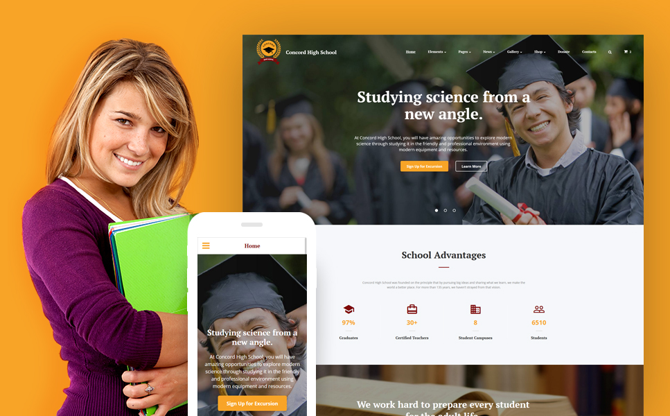 Education Programs Site Template