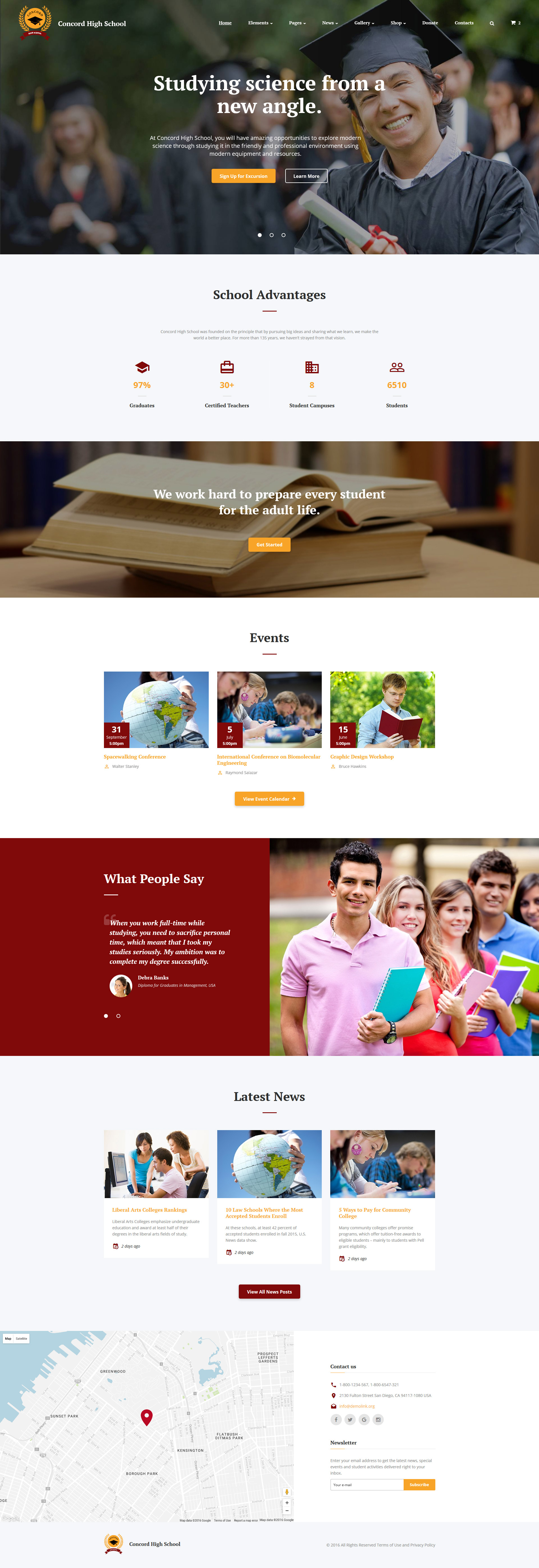 School Website Templates  Html With Css Jquery Padding