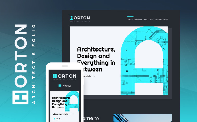 Horton - Architect Personal Portfolio Responsive WordPress Theme Big Screenshot Horton - Architect Personal Portfolio WordPress Theme New Screenshots BIG